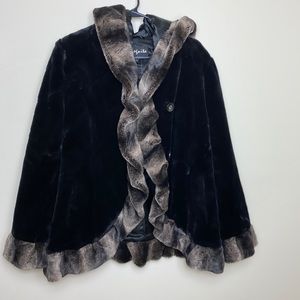 Incognita faux fur hooded coat